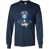 Brooklyn Nets Halloween The Nightmare Before Christmas - Long Sleeve T-Shirt