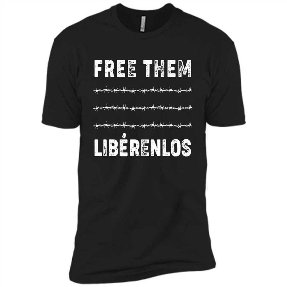 Peaceful Communities- Free Them Liberenlos Shirt PINGPONG - Premium Short Sleeve T-Shirt