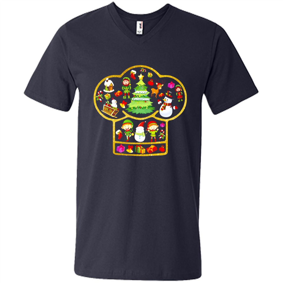Chef Hat Christmas Ornament - Men's V-Neck