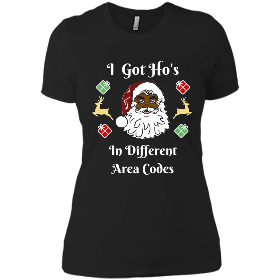 I Got Ho's Santa Christmas - Ladies' Boyfriend T-Shirt