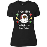 I Got Ho's Santa Christmas - Ladies' Boyfriend T-Shirt