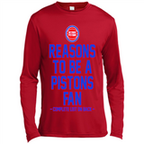 Reasons to be a Detroit Pistons Fan Complete List on Back - Canvas Long Sleeve T-Shirt
