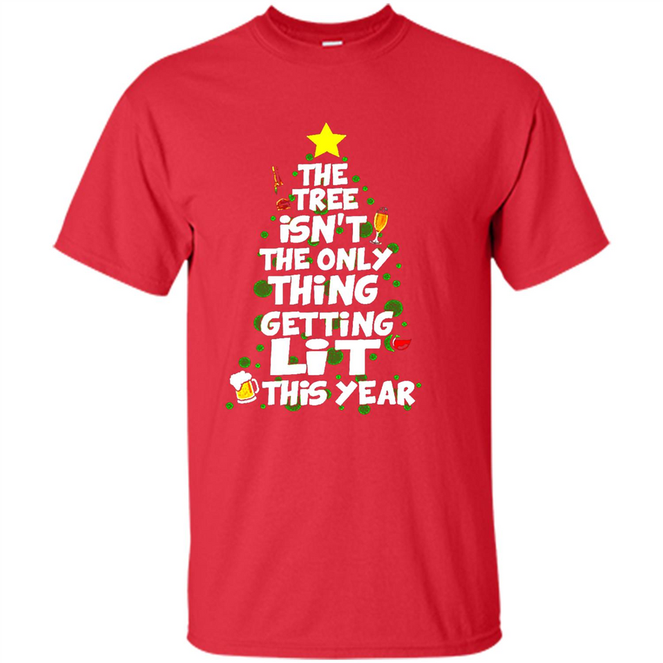 Funny Christmas Tree Drinking Sweatshirt Adult Boozy Festive - Shirt