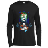 Boston Celtics Halloween The Nightmare Before Christmas - Canvas Long Sleeve T-Shirt