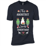 This Architect Loves Christmas Tree Shirt with Snowman