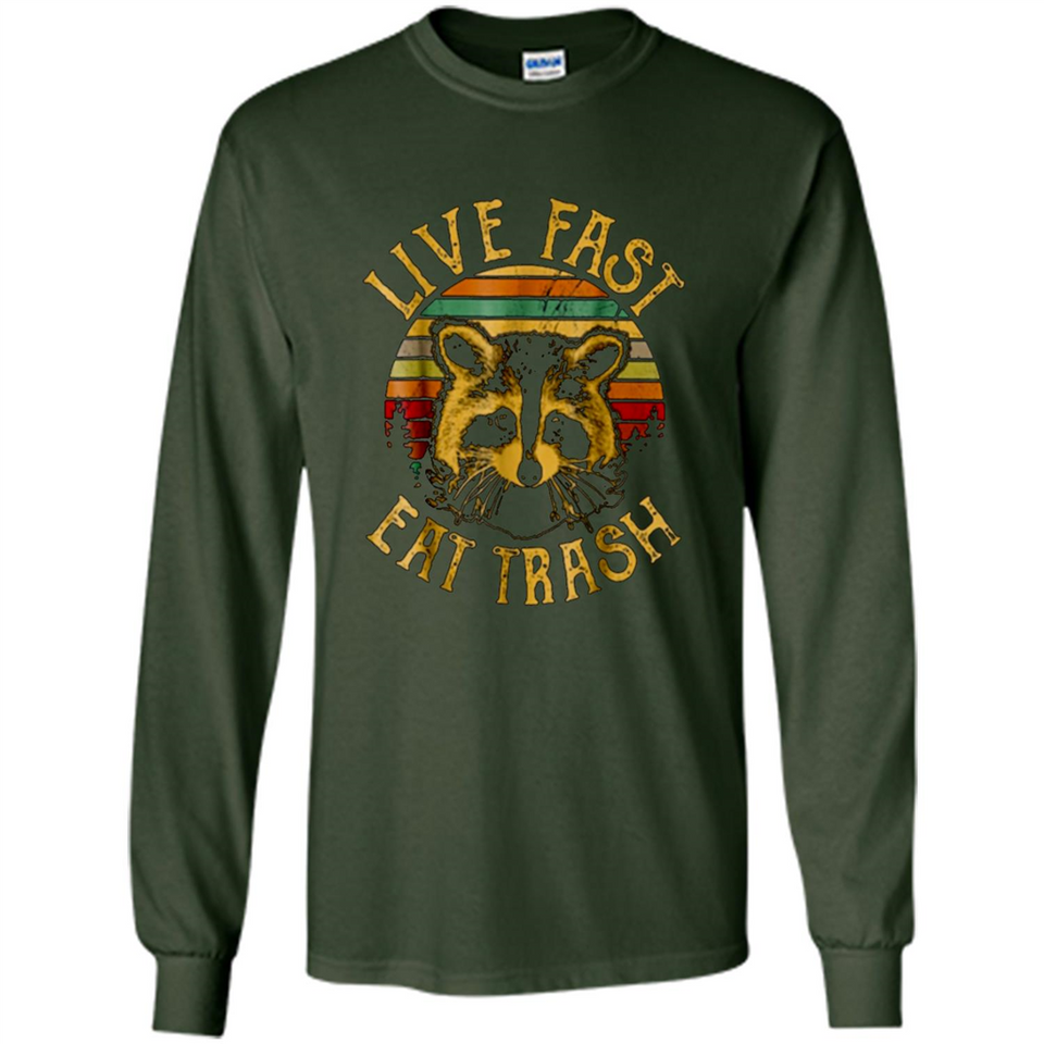 Live fast eat trash bear vintage camping PINGPONG