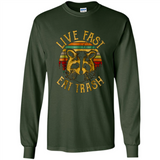 Live fast eat trash bear vintage camping PINGPONG