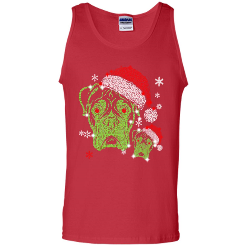 Boxer Dog diamond Christmas - Tank Top
