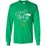 Let's Get Elfed Up Funny Drinking Wine Christmas Elf PINGPONG