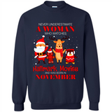 Never Underestimate A November Woman Watches Hallmark Movies Sweatshirt PINGPONG
