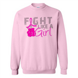 Fight Like A Girl Breast Cancer Awareness - Sweatshirt