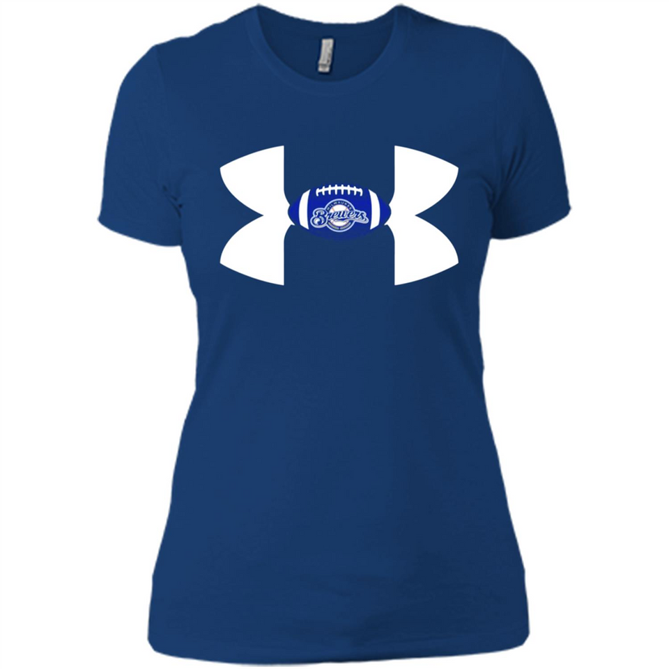 Milwaukee Brewers Under Armour Logo - Ladies' Boyfriend T-Shirt