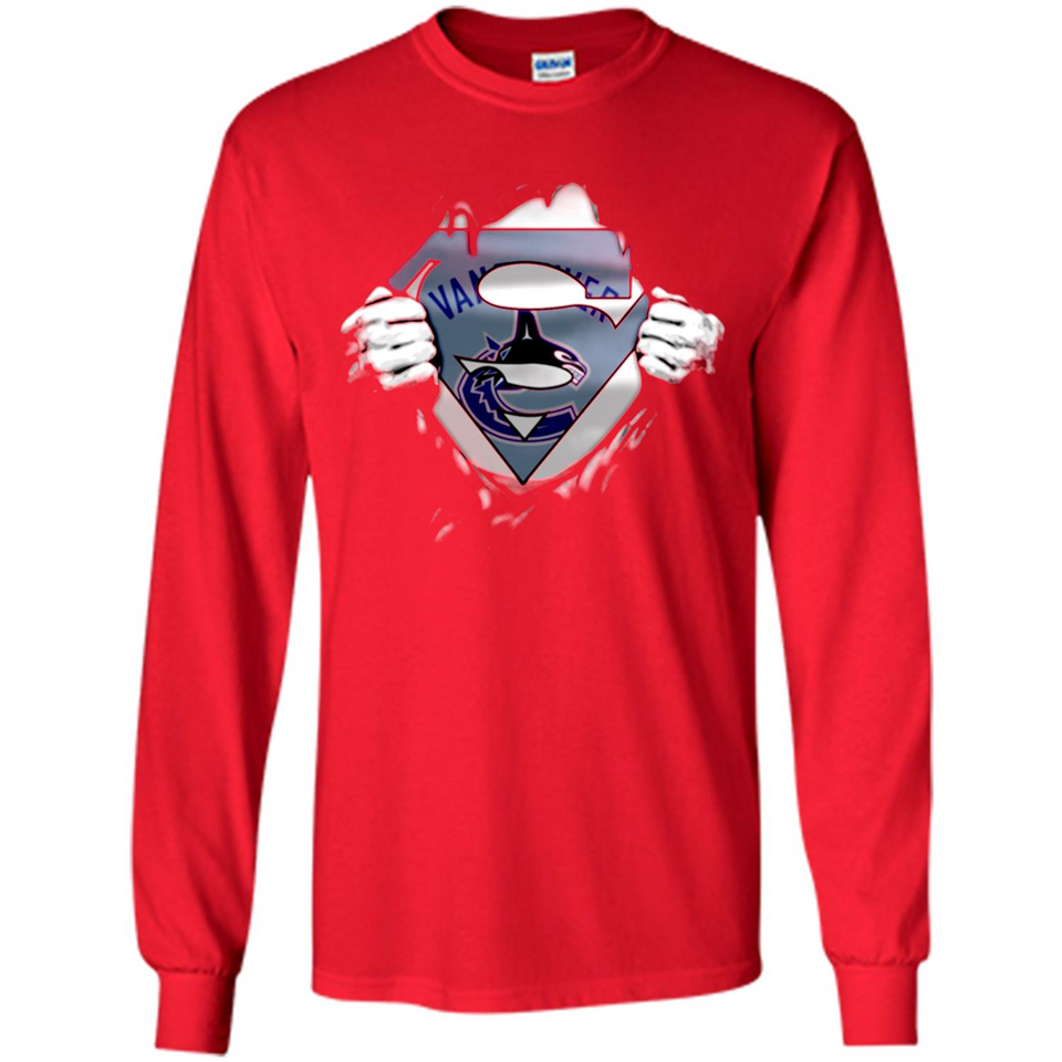 Vancouver Canucks And Superman Fans - Long Sleeve T-Shirt