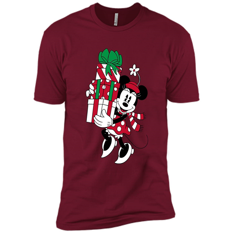 Disney Minnie Mouse Christmas Gift Sweatshirt - Premium Short Sleeve T-Shirt