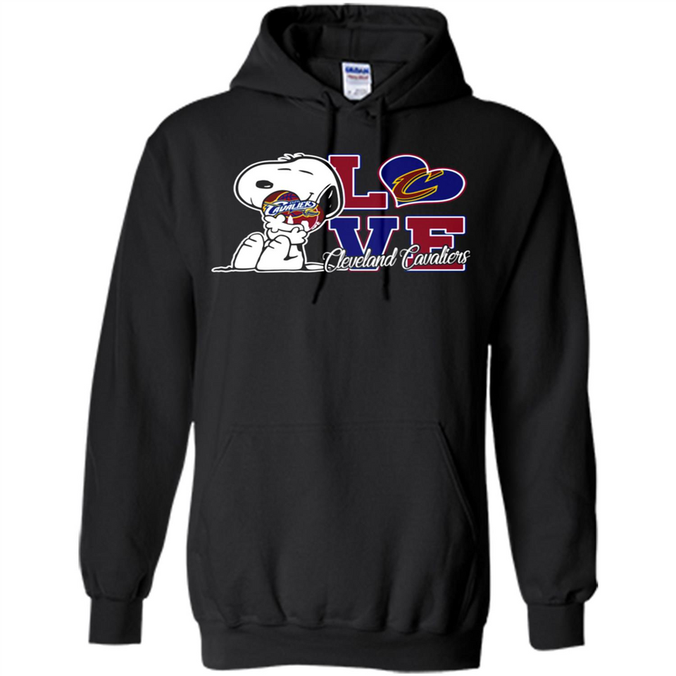Snoopy loves NBA Cleveland Cavaliers - Hoodie
