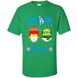 Snow Day Shirt For Los Angeles Dodgers Vs Minion Fans pingpong
