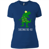 Christmas Tree Rex - Ladies' Boyfriend T-Shirt