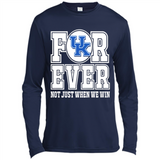 Kentucky Wildcats Forever For ever not just when we win - Canvas Long Sleeve T-Shirt