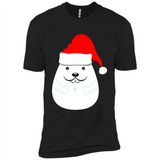Funny Hamster Christmas t-shirt Santa Hat - Premium Short Sleeve T-Shirt