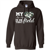 Green Bay Packers Football My Heart is on that Field - Hoodie