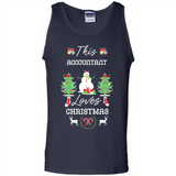 This Accountant Loves Christmas Tree Shirt with Snowman