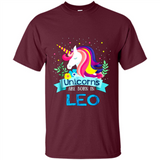 Unicorns are born in Leo Birthday Rainbow Gift Ladies Custom