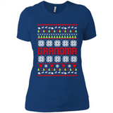 Grandma Ugly Christmas - Ladies' Boyfriend T-Shirt
