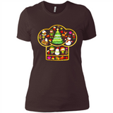 Chef Hat Christmas Ornament - Ladies' Boyfriend T-Shirt