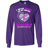 I Wear Purple For My Brother Chiari Malformation - Long Sleeve T-Shirt