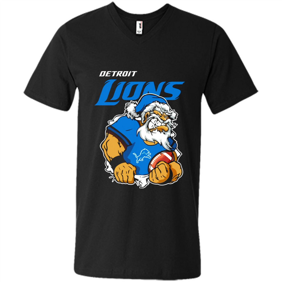 Grumpy Santa Claus Detroit Lions Football Team PINGPONG