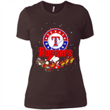 Snoopy Christmas Texas Rangers - Ladies' Boyfriend T-Shirt