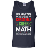 Math Teacher Christmas Shirt Christmas Cheer - Tank Top