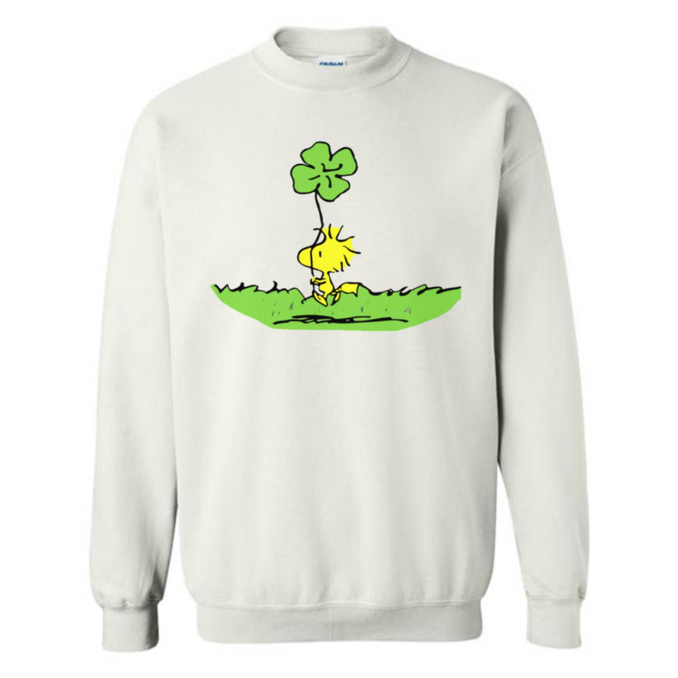 Snoopy Woodstock Shamrock - Sweatshirt