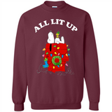 Peanuts By Schulz Snoopy Young Men_s Christmas SweatShirt - Sweatshirt