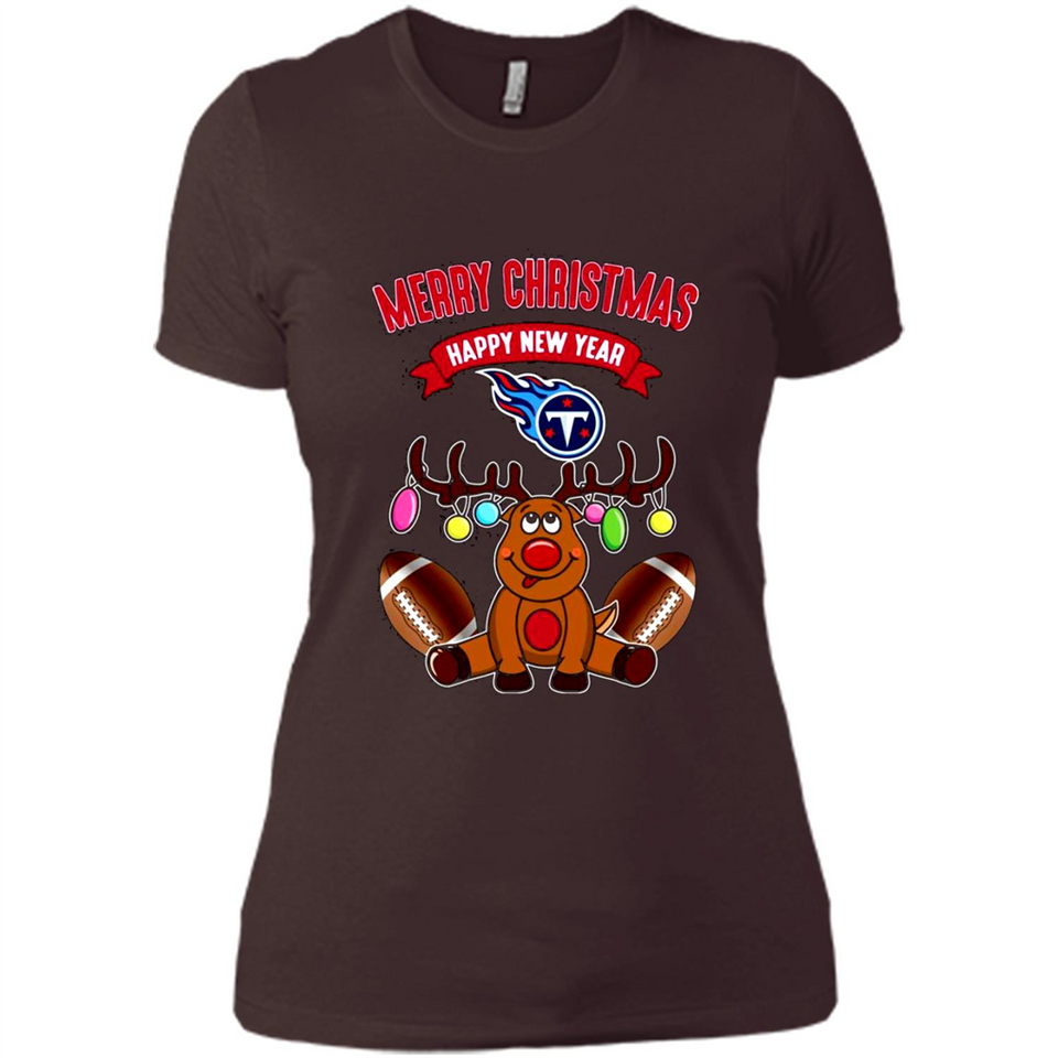 Tennessee Titans NFL Reindeer Funny Merry Christmas And Happy New Year