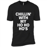Chillin With My Ho Ho Ho's Funny Christmas - Premium Short Sleeve T-Shirt