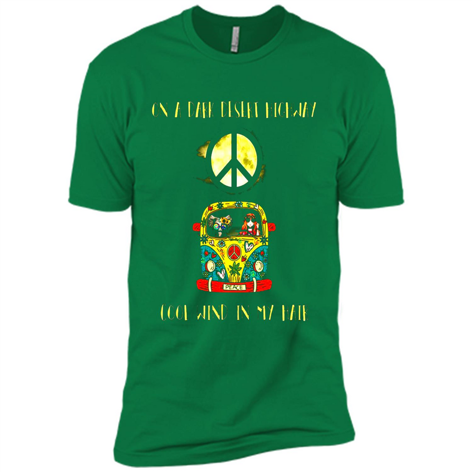 Peace-On A Dark Desert Highway Cool Wind In My Hair Shirt PINGPONG - Premium Short Sleeve T-Shirt