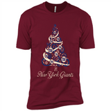 New York Giants NFL Football Team Logo Christmas Tree T-Shirt - Premium Short Sleeve T-Shirt