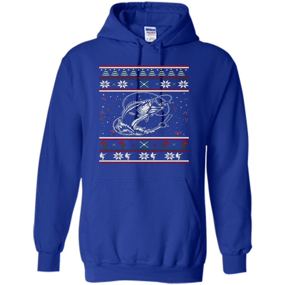 Christmas Ugly Sweater Fishing Ugly Christmas Sweater - Hoodie