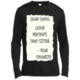 Dear Santa Leave Presents Take Sister Christmas - Canvas Long Sleeve T-Shirt