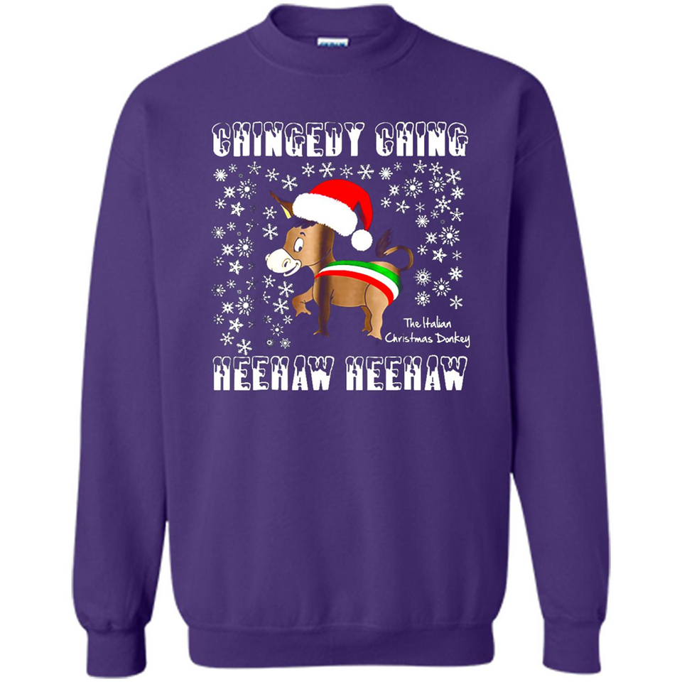Amazing Dominick The Christmas Donkey-Italian Christmas Donkey - Sweatshirt