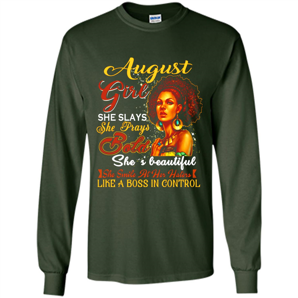 August Girl She Slays She Prays Beautiful Birthday PINGPONG