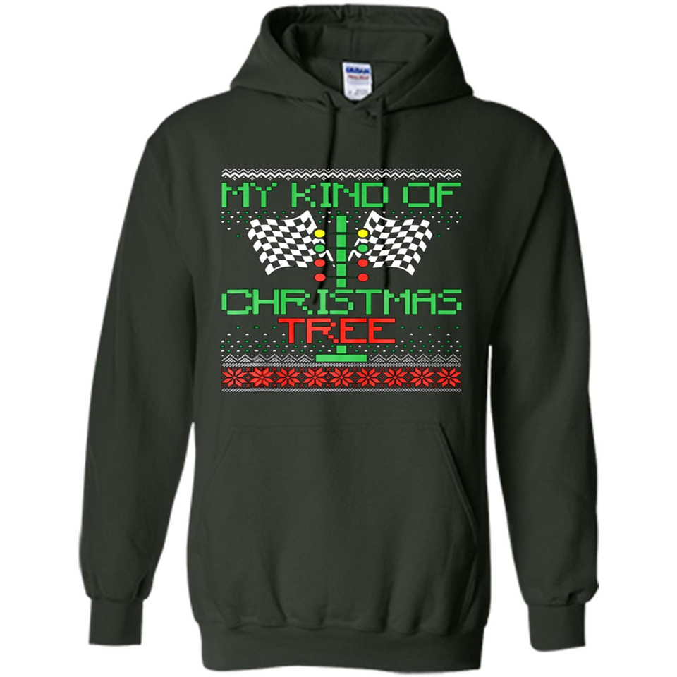 Funny Drag Racing Ugly Christmas Holiday Tree PING PONG