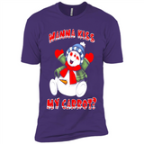 Snowman Wanna Kiss My Carrot Christmas - Premium Short Sleeve T-Shirt