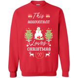 This Accountant Loves Christmas Tree Shirt with Snowman