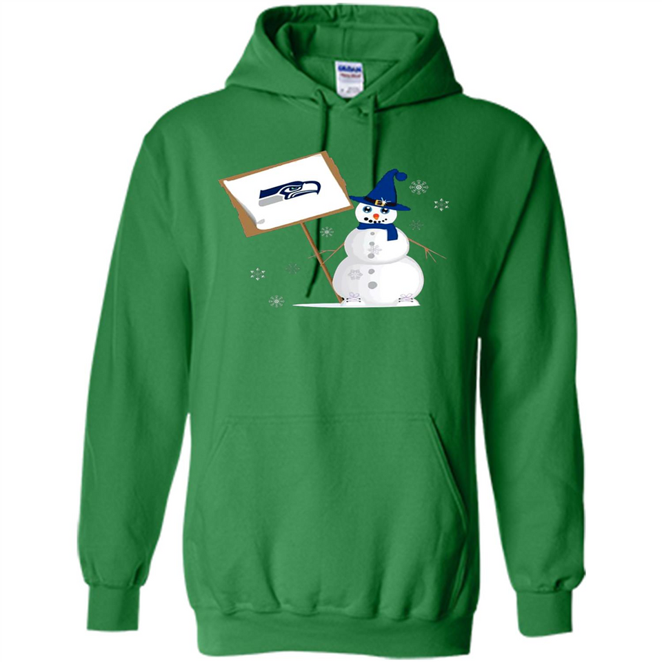 Seattle Seahawks Snowman Funny