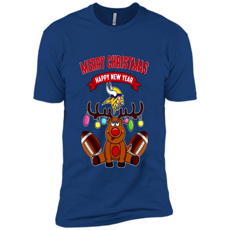 Minnesota Vikings NFL Reindeer Funny Merry Christmas And Happy New Year