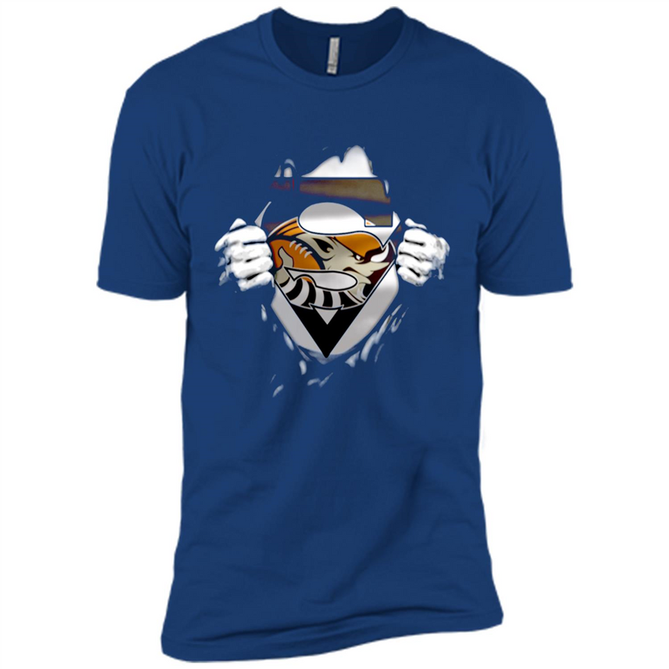 Cleveland Browns And Superman Fans - Premium Short Sleeve T-Shirt