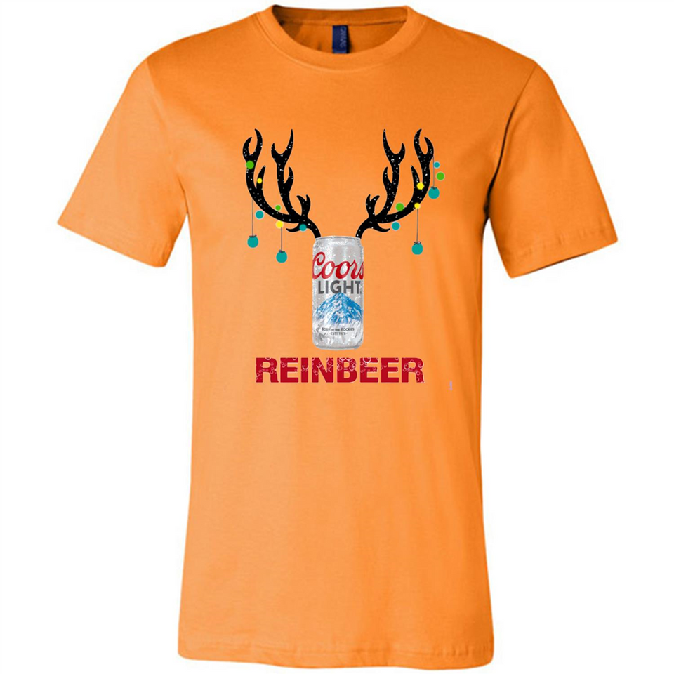 Coors Light Reinbeer Funny Beer Reindeer Christmas Sweatshirt - Canvas Unisex T-Shirt