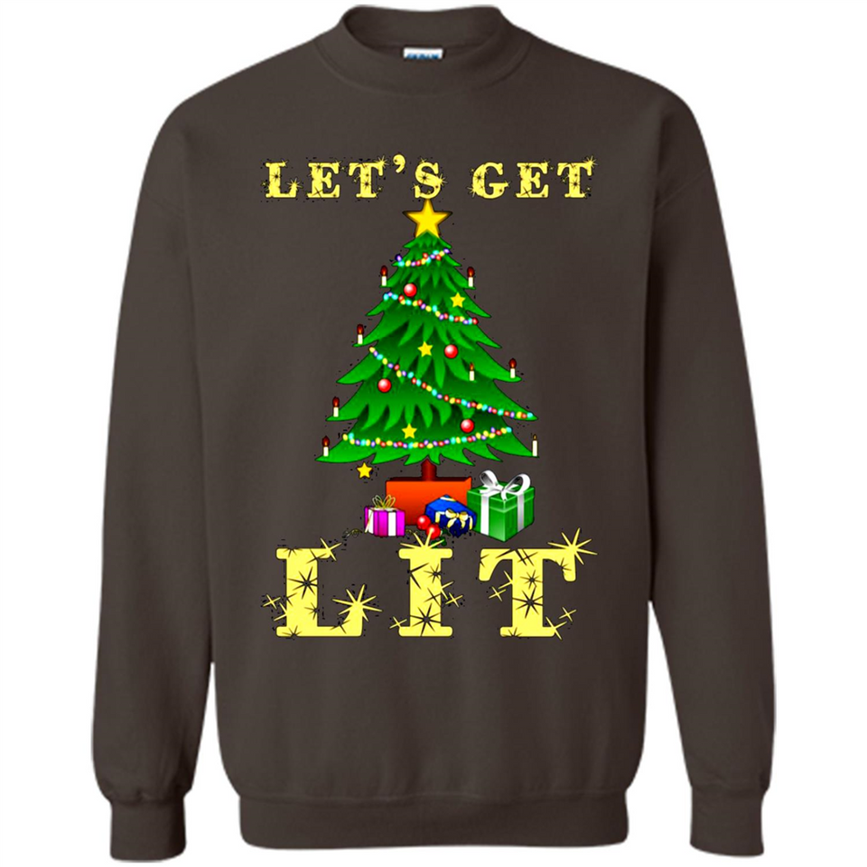 Let’s Get Lit Christmas Drinking sweater PINGPONG